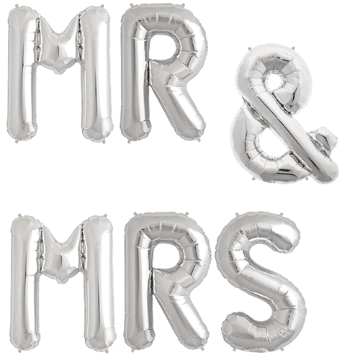 Mr & Mrs Letters Foil balloon