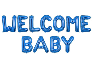 Welcome Baby Letters Foil Balloons