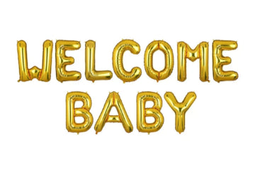 Welcome Baby Letters Foil Balloons