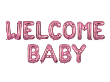 Welcome Baby Letters Foil Balloons