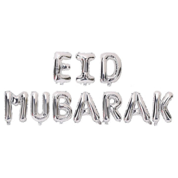 Eid Mubarak Phrase Foil Balloons