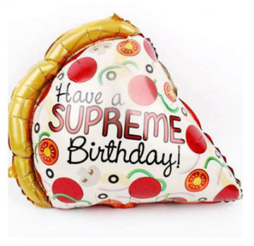 Pizza Birthday Foil Balloon