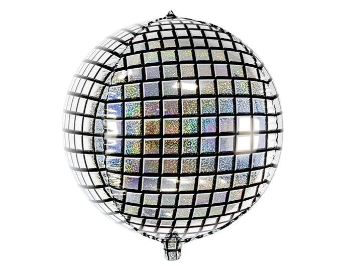 Silver Disco Ball Orbz Foil Balloon