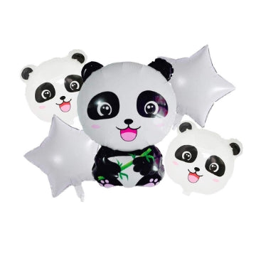 Panda Balloon Bouquet 5 Pcs Set