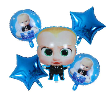 Boss Baby Balloon Bouqet 5 Pcs Set