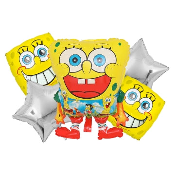 Sponge Bob Balloon Bouqet 5 Pcs Set