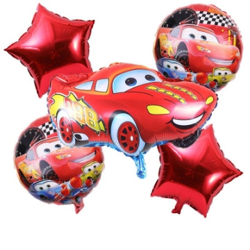 Cars Balloon Bouquet 5 Pcs Set