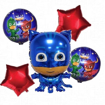 Pj Masks Balloon Bouquet 5 Pcs Set