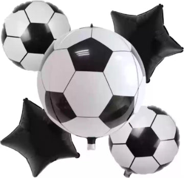 Soccer Balloon Bouquet 5 Pcs Set