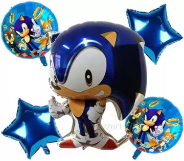 Sonic The Hedgehog Balloon Bouquet 5 Pcs Set