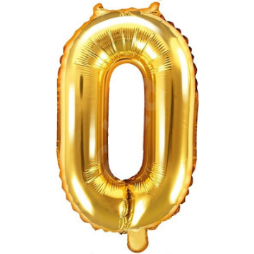 Golden Number Foil Balloon