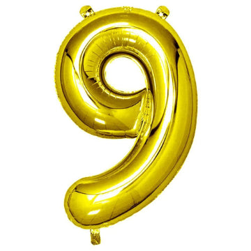 Golden Number Foil Balloon