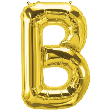 Golden Letter Shape Foil Balloons