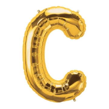 Golden Letter Shape Foil Balloons