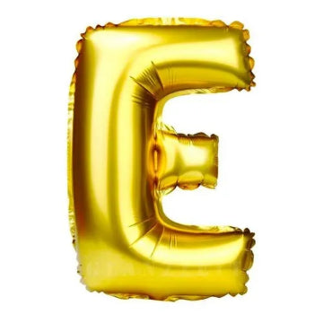 Golden Letter Shape Foil Balloons