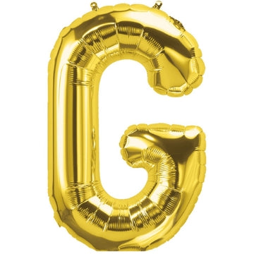 Golden Letter Shape Foil Balloons