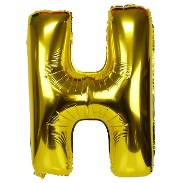 Golden Letter Shape Foil Balloons