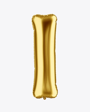 Golden Letter Shape Foil Balloons