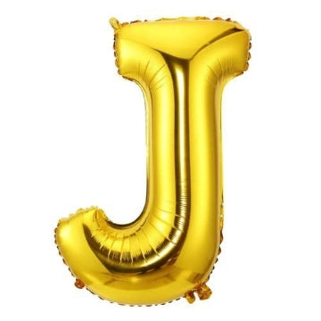 Golden Letter Shape Foil Balloons