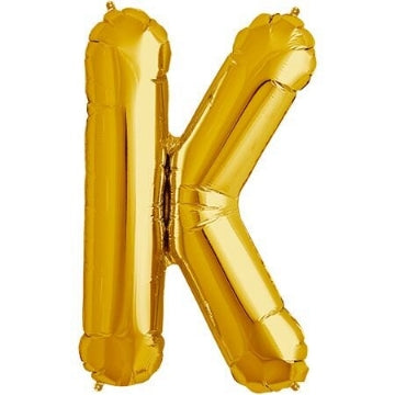 Golden Letter Shape Foil Balloons