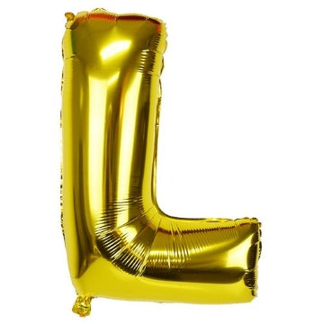 Golden Letter Shape Foil Balloons