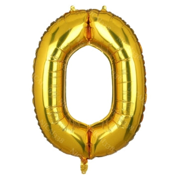 Golden Letter Shape Foil Balloons