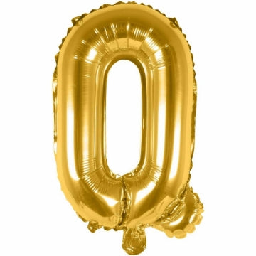 Golden Letter Shape Foil Balloons