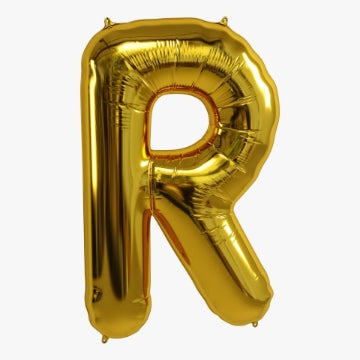 Golden Letter Shape Foil Balloons