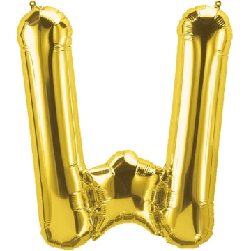 Golden Letter Shape Foil Balloons