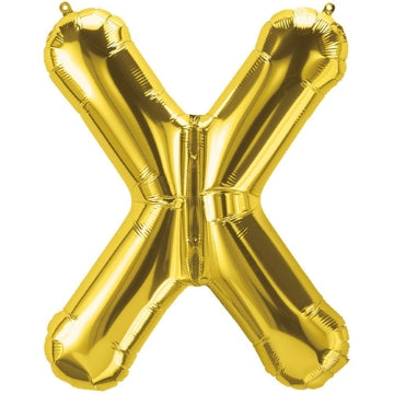 Golden Letter Shape Foil Balloons