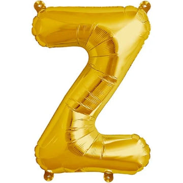 Golden Letter Shape Foil Balloons