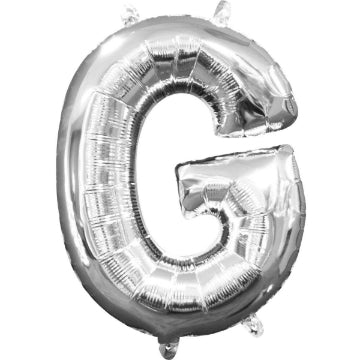 Silver Letter Shape Foil Balloons