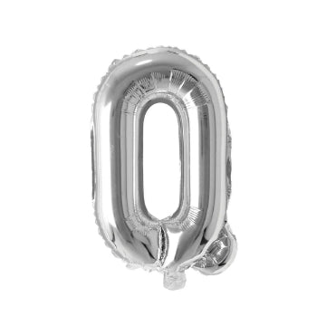 Silver Letter Shape Foil Balloons