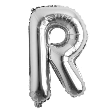 Silver Letter Shape Foil Balloons