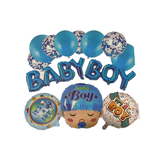 Baby Boy Balloon Garland Set