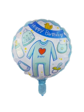 Happy Birthday Baby Boy Foil Balloon