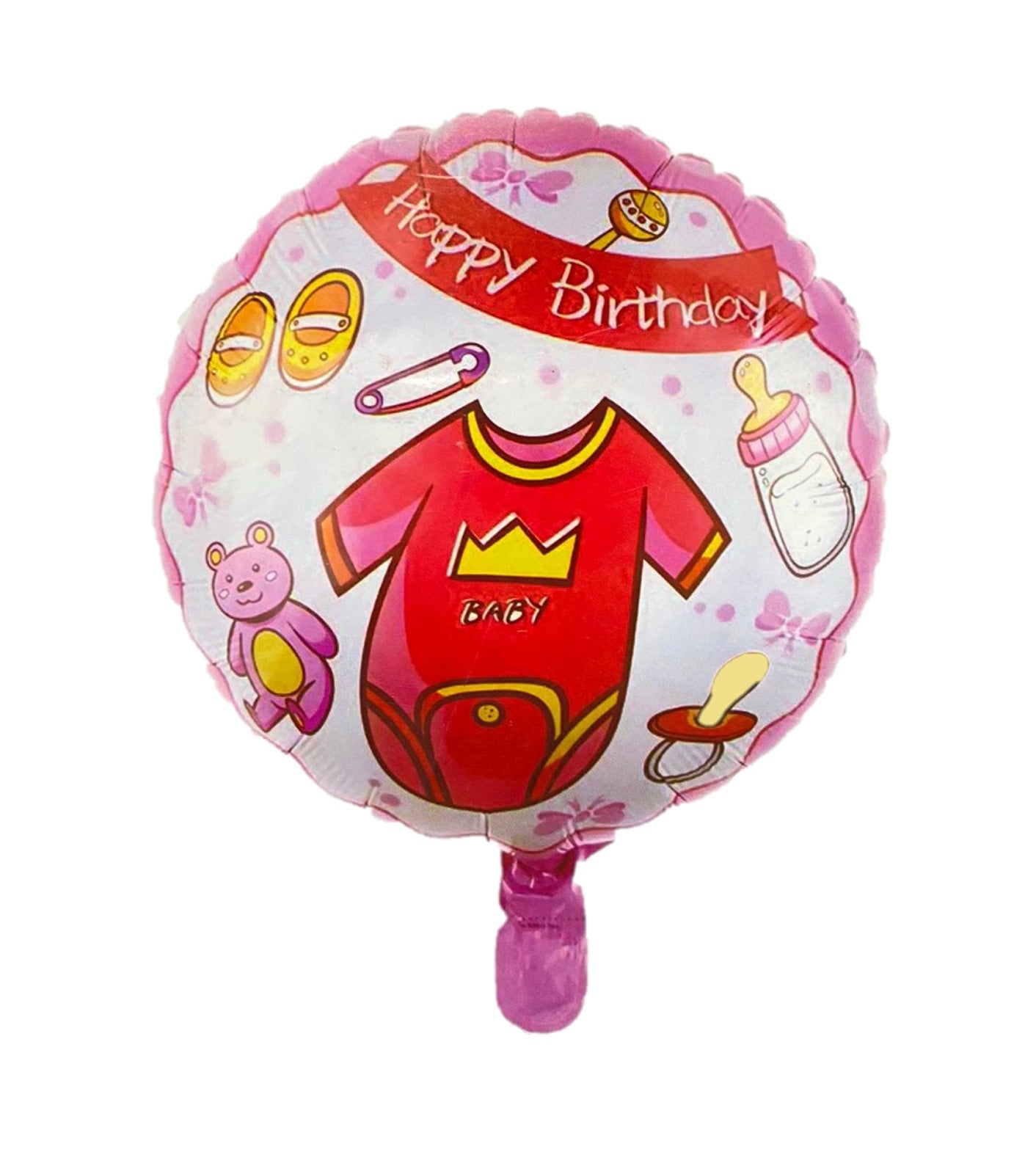 Happy Birthday Baby Girl Foil Balloon