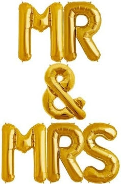 Mr & Mrs Letters Foil balloon