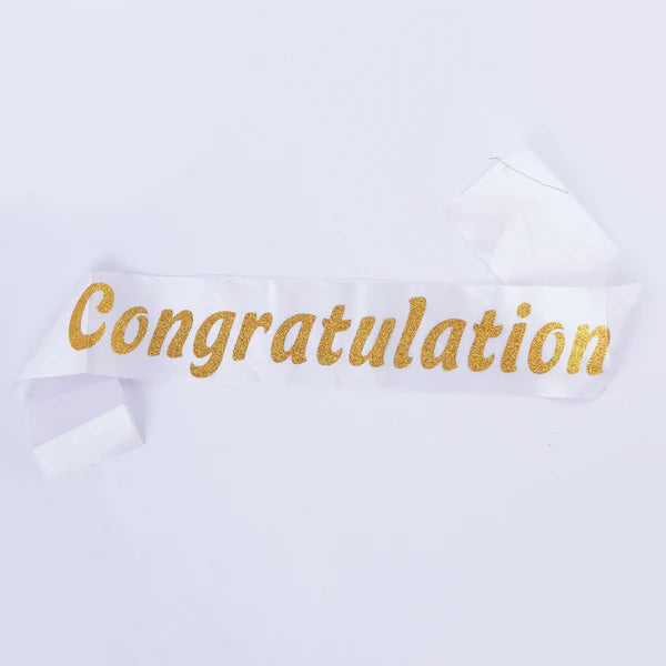 Congratulation Glitter Sash