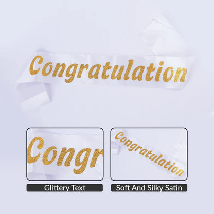 Congratulation Glitter Sash