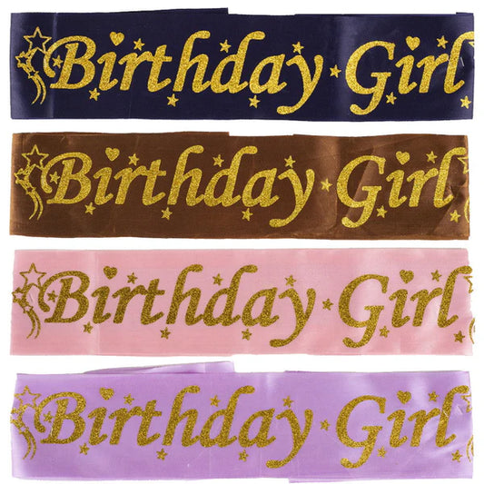 Birthday Girl Sashes