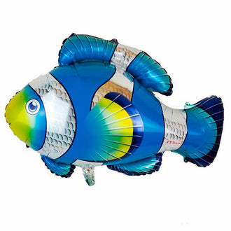 Blue Fish Foil Balloon