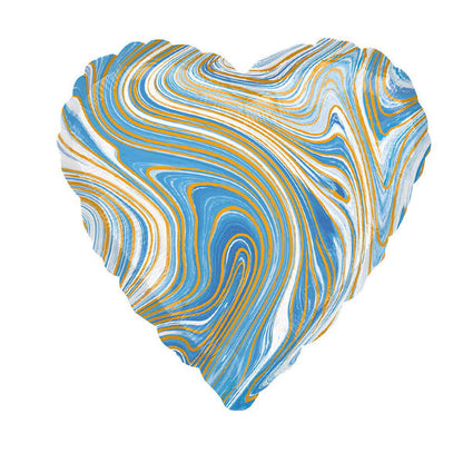 Marble Heart Foil 18" Balloon