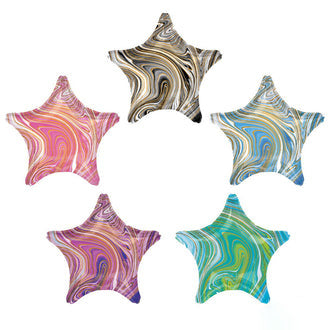 Marble Star Foil 18" Balloon