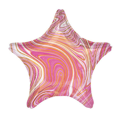 Marble Star Foil 18" Balloon